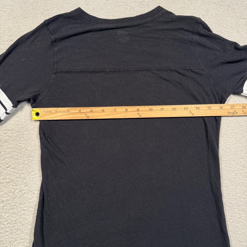 Soffe Purdue University T-Shirt Womens Medium Black V-Neck Varsity Y2K Tee - Picture 7 of 7